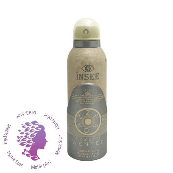 اسپری خوشبو کننده بدن مردانه اینسی مدل AZZARO WANTED حجم 200 میلی لیتر