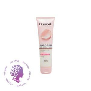 ژل شستشوی صورت لورآل باعصاره گل رز و لوتوس LOREAL paris Degerli Cicekler(NORMAL VE KARMA)