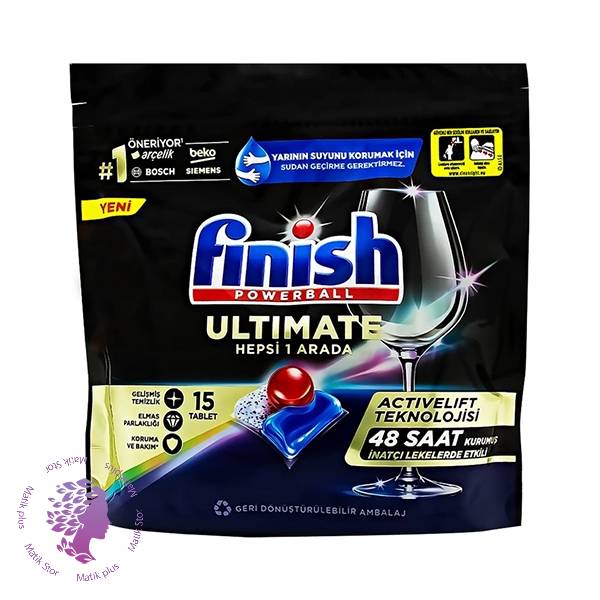 قرص ماشین ظرفشویی فینیش مدل Ultimate Hepsi 1 Arada بسته 15 عددی