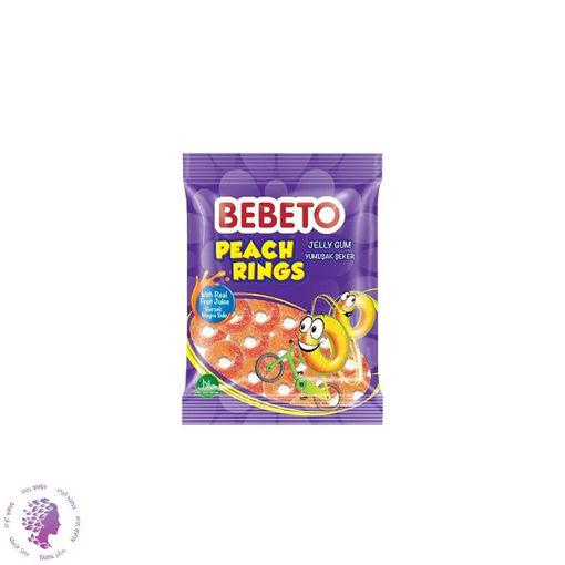 پاستیل مدل Peach Rings مقدار 80 گرم