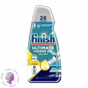 ژل ظرفشویی Finish فینیش All in 1 رایحه لیمویی 560میل