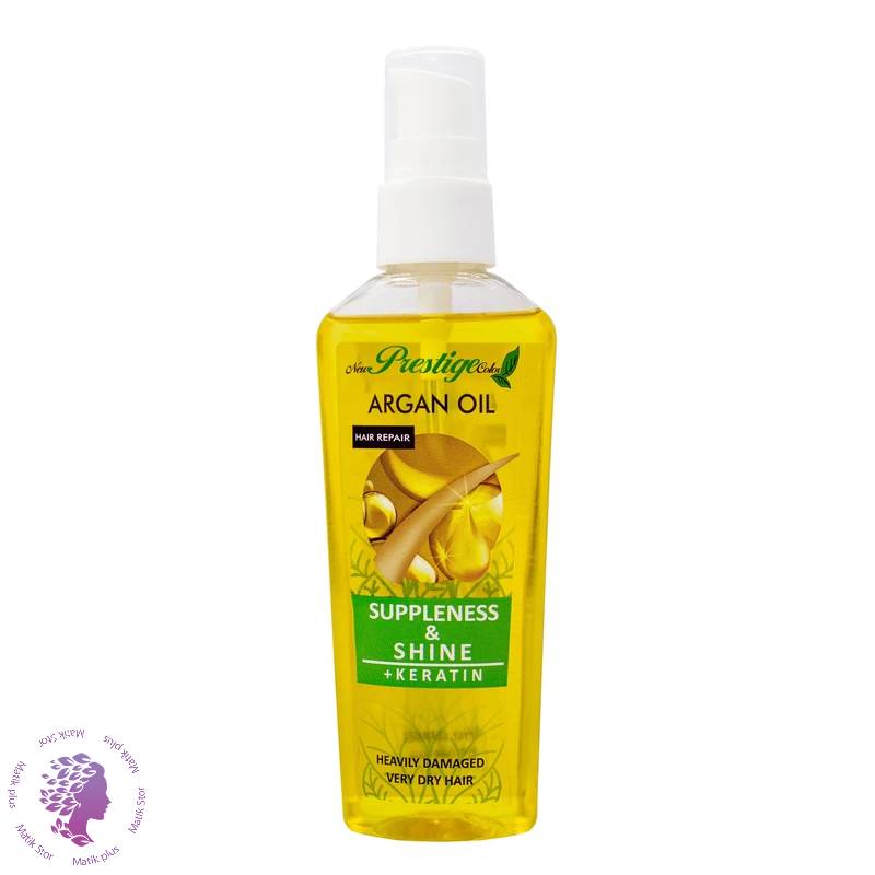 سرم مو نیو پرستیژ کالر مدل آرگان سری KERATIN حجم 75 میلی لیتر