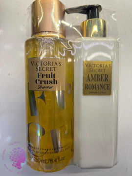 ست بادی اسپلش fruit crush و لوسیون amber romance  اورجینال