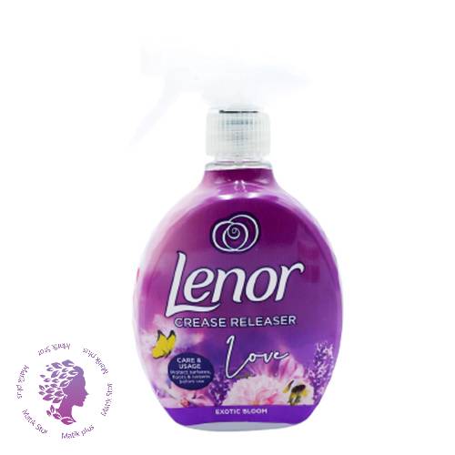 اسپری ضد چروک و اتو کننده لباس لنور lenor رایحه EXOTIC BLOOM حجم 500 میل-
