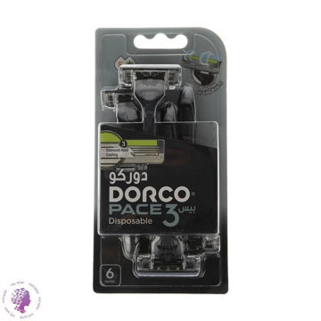 خودتراش مدل Pace 3 Disposable تحت لیسانس بسته 6 عددی