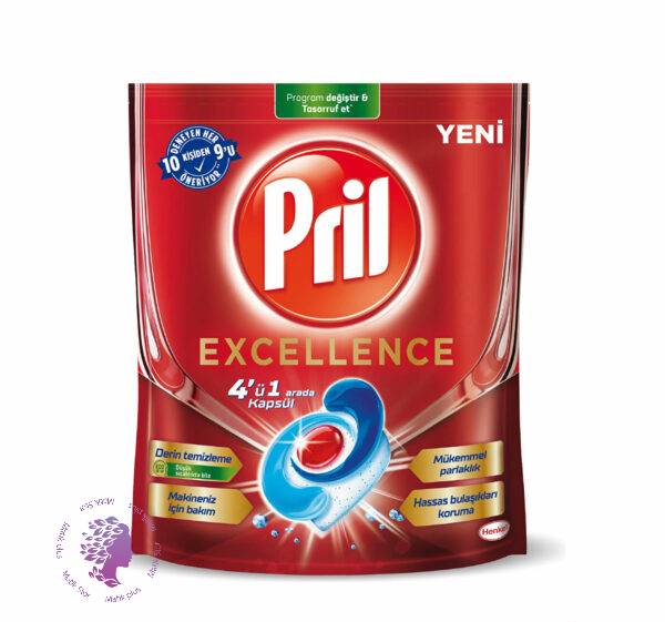 قرص ماشین ظرفشویی ۴ در ۱ مدل Excellence بسته ۶۰ عددی