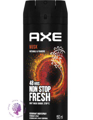 اسپری خوشبوکننده و ضد تعریق بدن مردانه  مشک 150میل 48 ساعته  Musk Body Spray