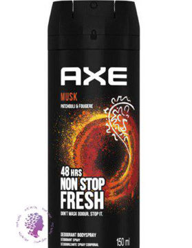 اسپری خوشبوکننده و ضد تعریق بدن مردانه  مشک 150میل 48 ساعته  Musk Body Spray