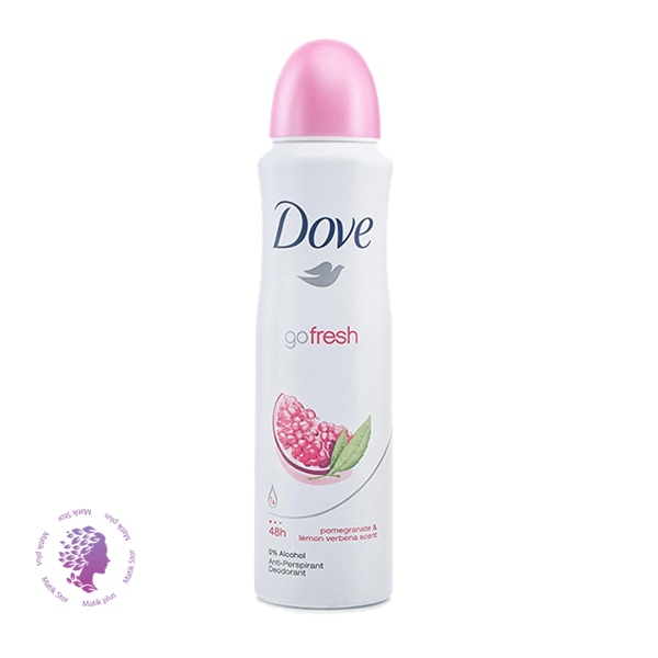 اسپری ضدتعریق انار و لیمو ترش داو مدل Go Fresh حجم 250 میل ساخت uk