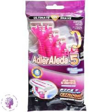 خود تراش ژیلت مدل 5 بسته 4 عددی صورتی