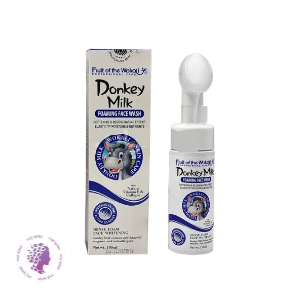 فیس واش فوم شستشوی صورت شیر الاغ حجم 150 میلی لیتر