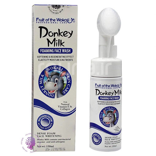 فیس واش فوم شستشوی صورت شیر الاغ حجم 150 میلی لیتر