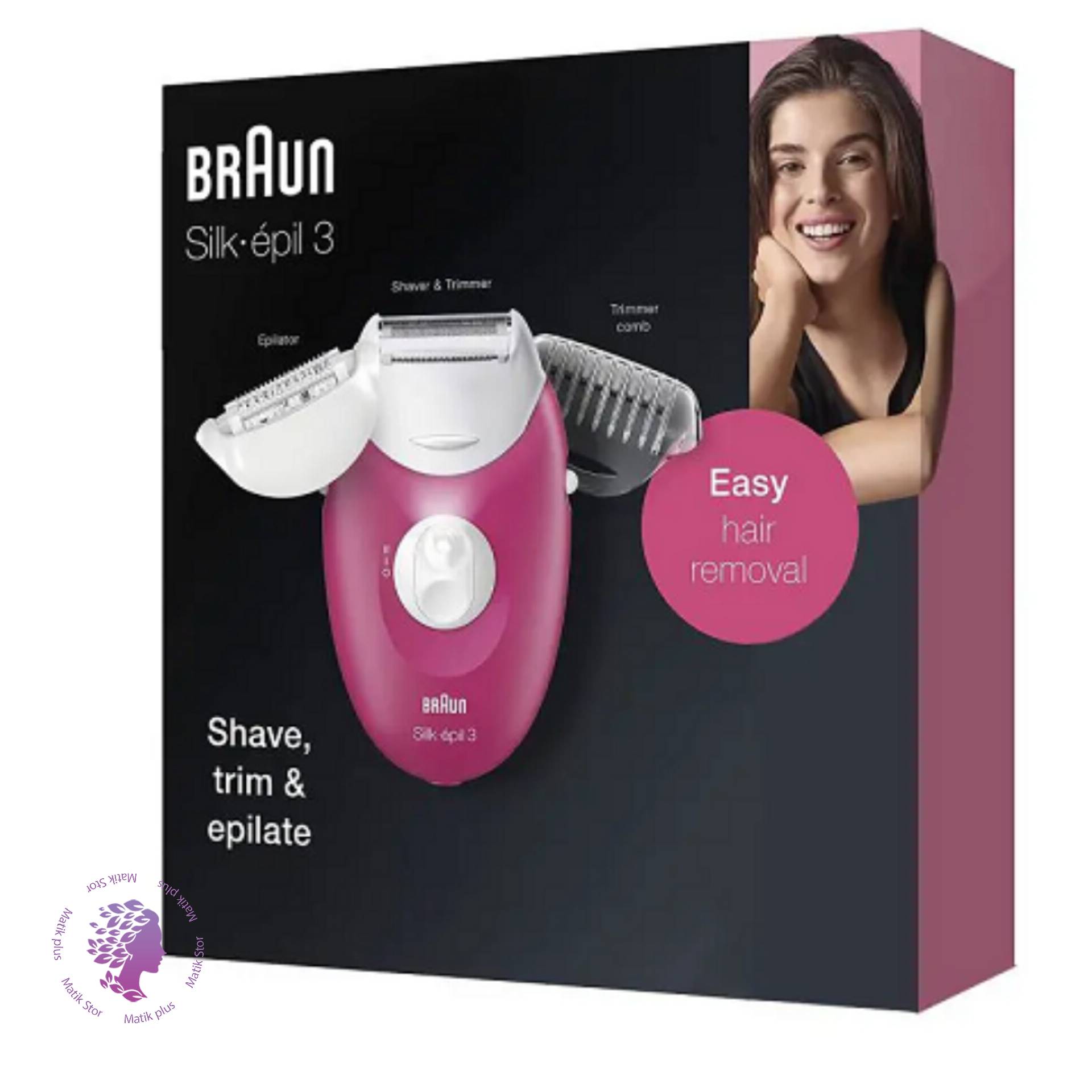 اپیلاتور  مدل BRAUN 3410 سه کاره آلمان