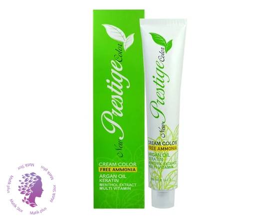 رنگ مو بدون آمونیاک نیو پرستیژ کالر شماره 4.5 حجم 100 میلی لیتر رنگ قهوه ای طلایی متوسط