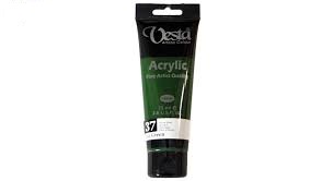 رنگ اکریلیک وستا مدل 37 Sap Green حجم 75 میلی لیتر