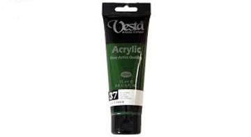 رنگ اکریلیک وستا مدل 37 Sap Green حجم 75 میلی لیتر