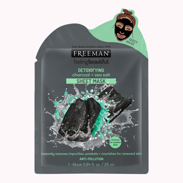 ماسک صورت ورقه‌ای زغال و نمک دریایی فریمن
