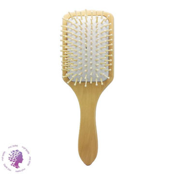 برس مو مدل چوبی بامبو مستطیلی