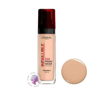 کرم پودر شماره 145 INFALLIBLE رنگ رز بژ