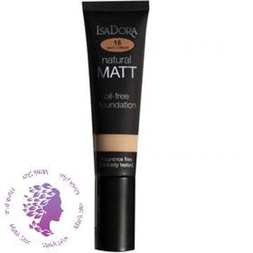 کرم پودر  Natural Matt شماره 16 ا  Natural Matt oil free Foundation No 16