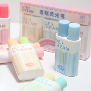 هایلایتر دوقلو پینترستی طرح ICE CREAM