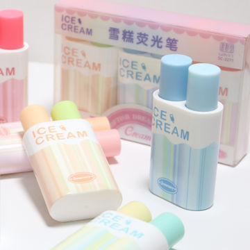 هایلایتر دوقلو پینترستی طرح ICE CREAM