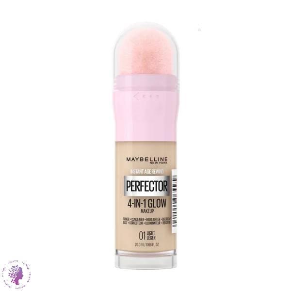 کرم پودر 4 در 1 میبلین مدل پرفکتور شماره 01 رنگ LIGHT MAYBELLINE PERFECTOR 4IN1 GLOW LIGHT 01